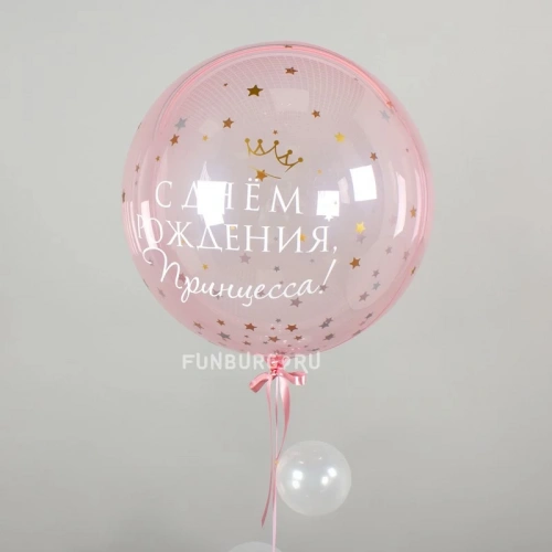 Шар Bubble с надписью «Принцесса» фото 6