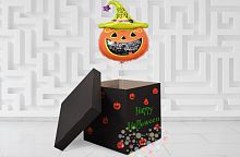 Коробка черная  "Happy Halloween"