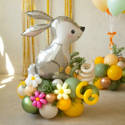 Фигура из шаров «Зайчонок» фото 4