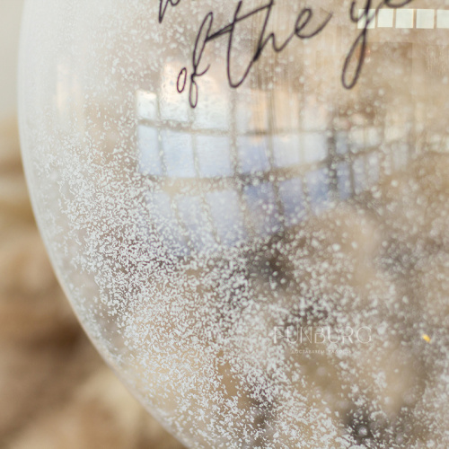Большой шар Bubble с конфетти «Snowflake» 30″ фото 4