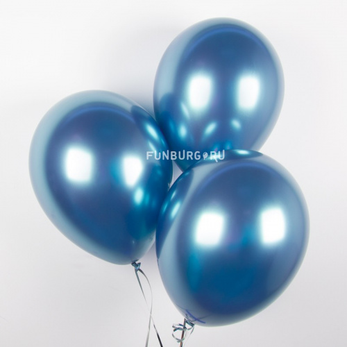 Воздушные шары «Chrome» (синий)
