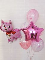 Набор шаров № 152 "Розовая кошка" 