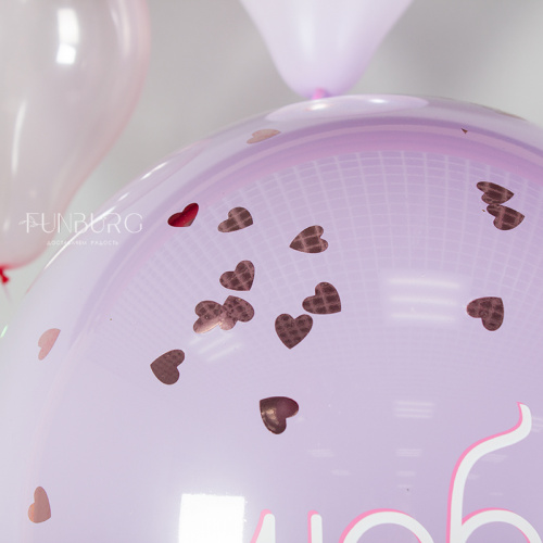 Стеклянный шар с надписью «Sweetheart» 18″/44 см фото 2